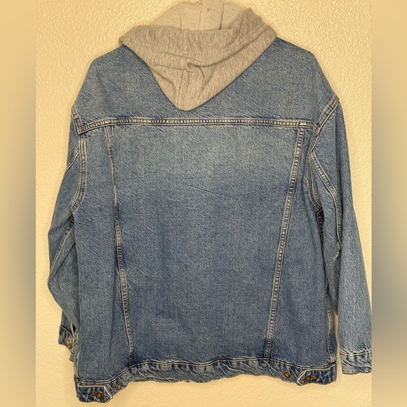 Free People Flawless Hooded Denim Jacket XS - Picture 6 of 6